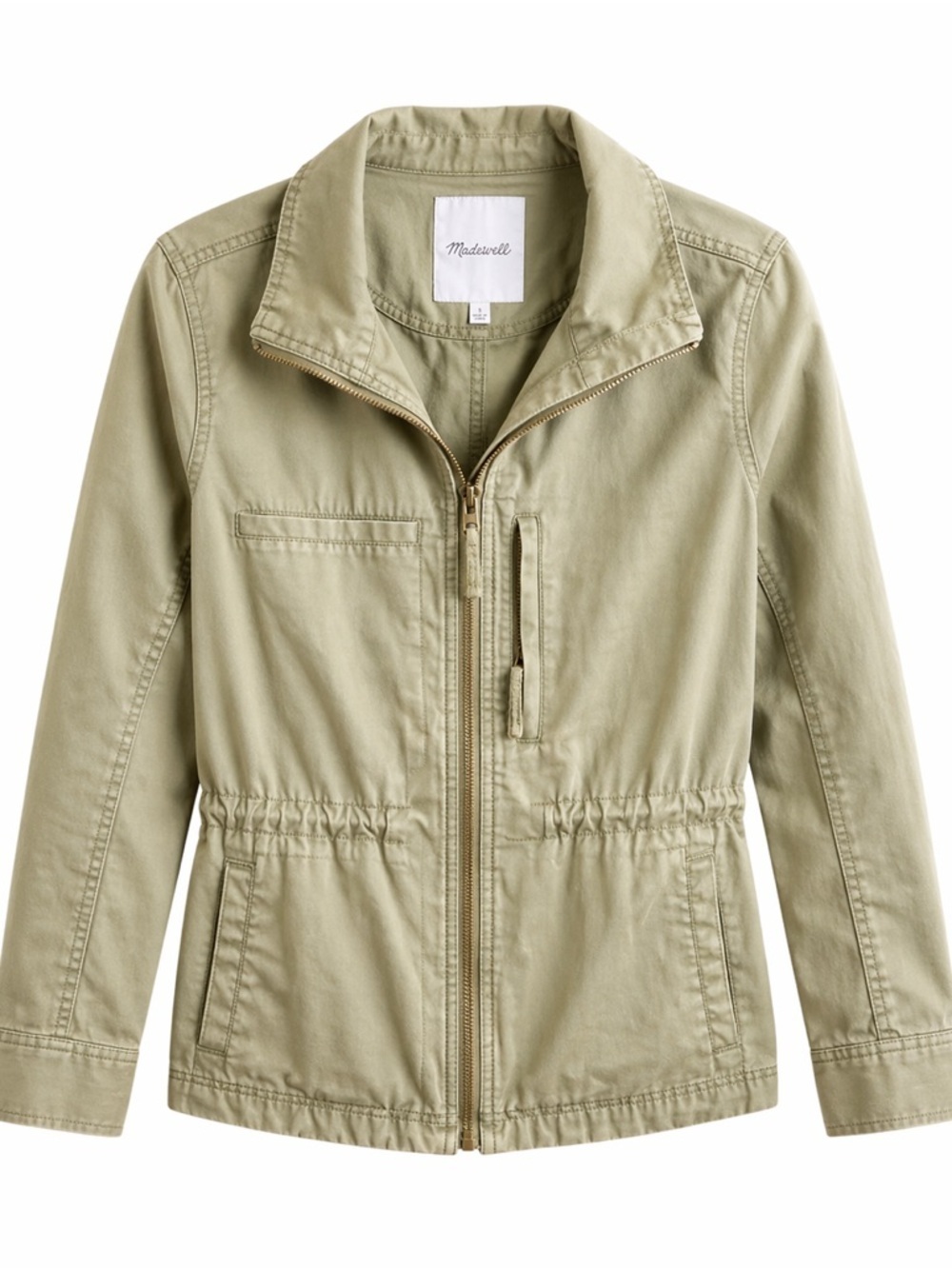 Madewell Women’s Olive Green Utility Jacket Size Small | Casual Lightweight
